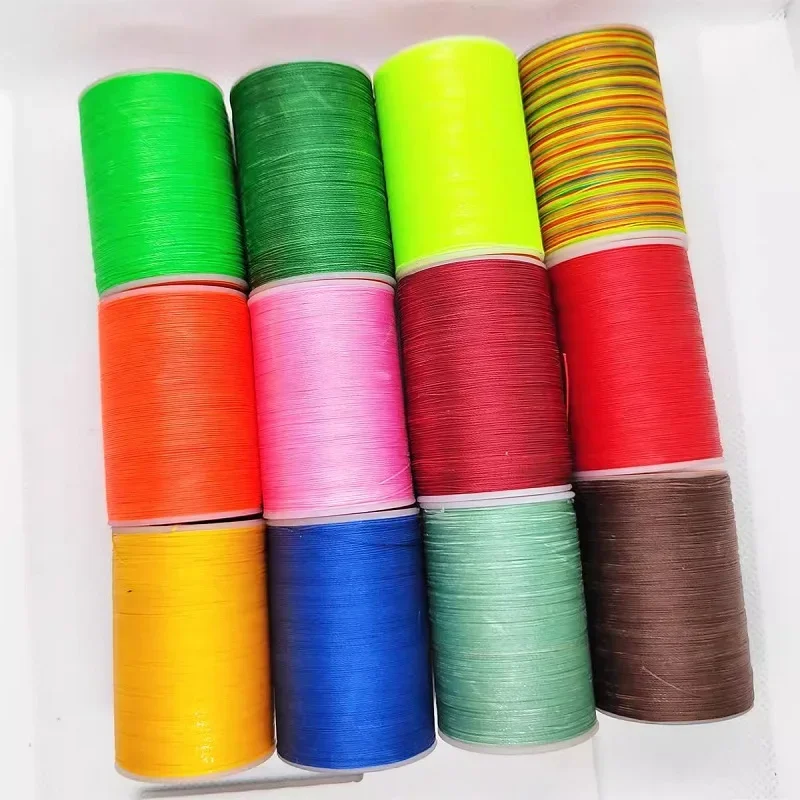60 m 0.55 mm Waxed Polyester Thread Necklace Cords Craft Leather Sewing Wax Thread, Sewing Thread Leather Craft Tools