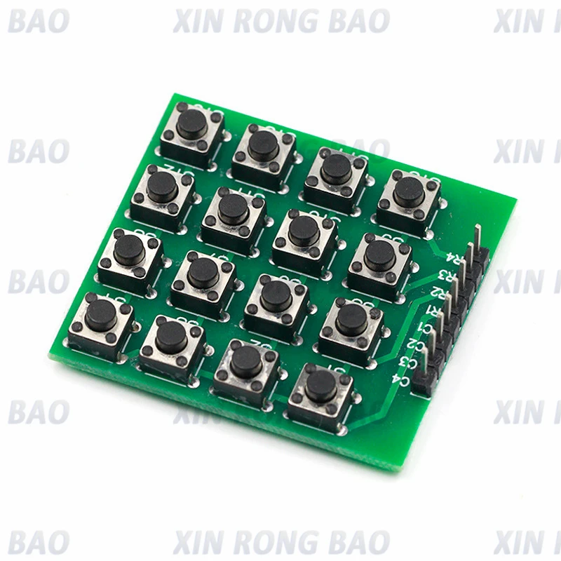 1 قطعة 8pin 4*4 4x4 مصفوفة 16 لوحة المفاتيح لوحة المفاتيح وحدة اللوح 16 زر Mcu لاردوينو لتقوم بها بنفسك كاتب عدة