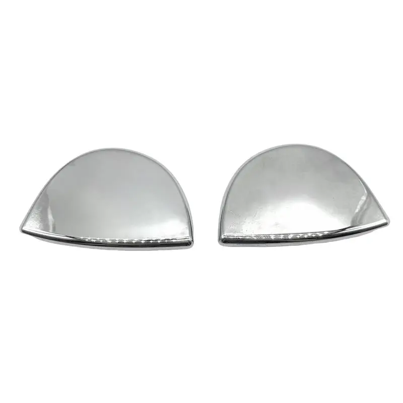 Simple 1Pair Front Headlight Washer Nozzle Caps Trim Cover 61679805541 61679805542 For Mini Countryman R60 R61 2010-2016 Chrome