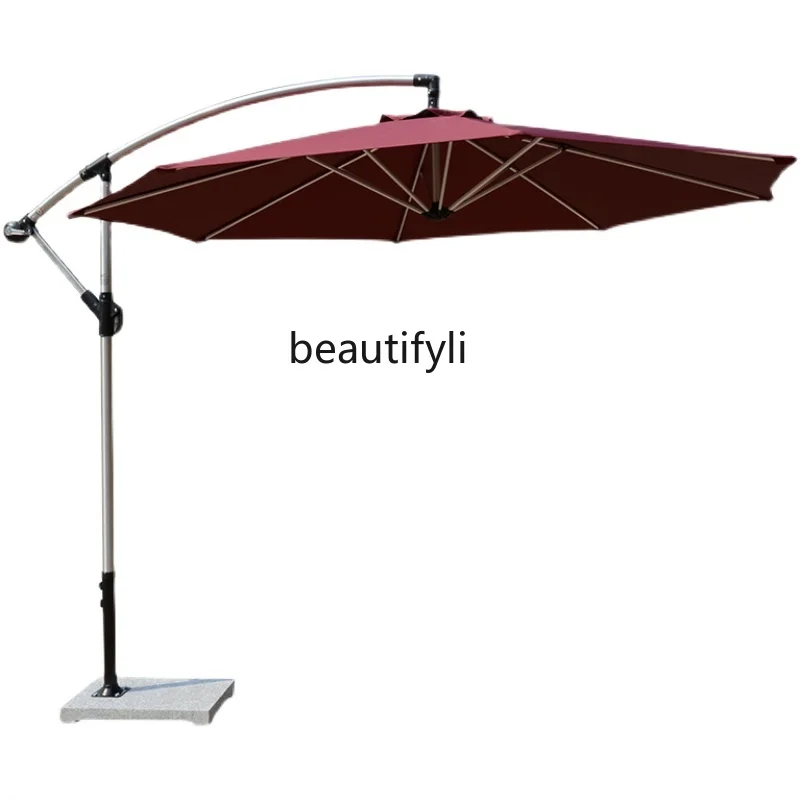 

Outdoor Sunshade Aluminum Alloy Roman Umbrella Beach Sun-Proof Outdoor Coffee Shop Terrace Patio Umbrella