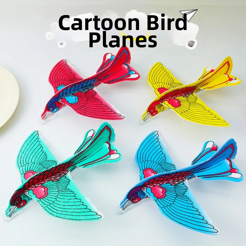 10Pcs Foam Flying Glider Planes 23*22cm Random Color DIY Aeroplane Balanced Aircraft Experiment Science Education Supplies