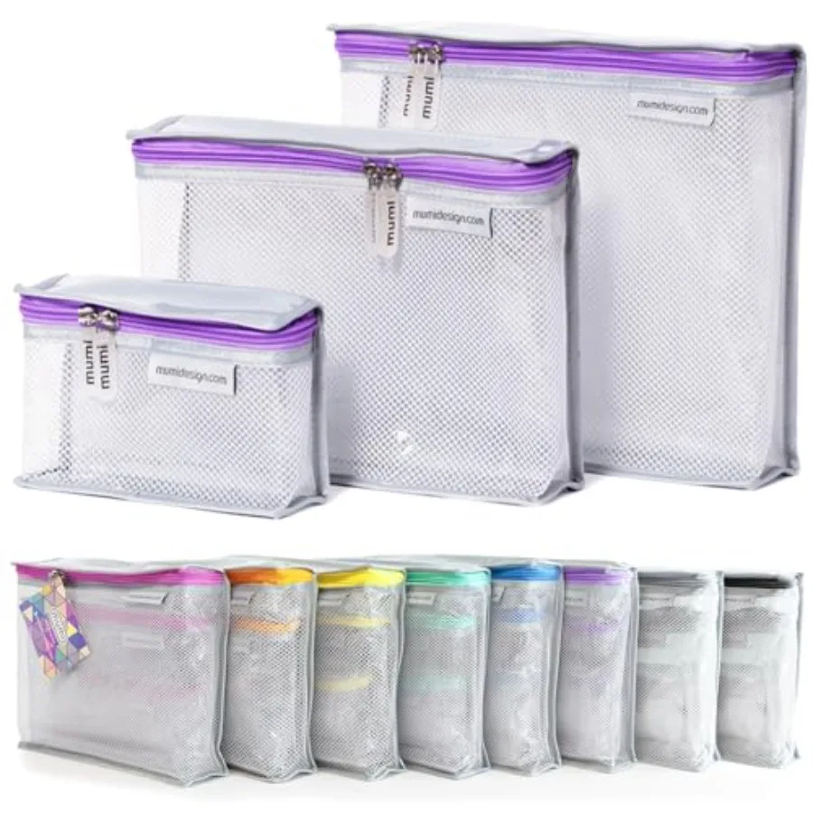 

Travel Toiletry Bag Set of 3 Clear TSA Approved Toiletry Bags for Women Reusable Water-Resistant Makeup Organizer Pouches for S