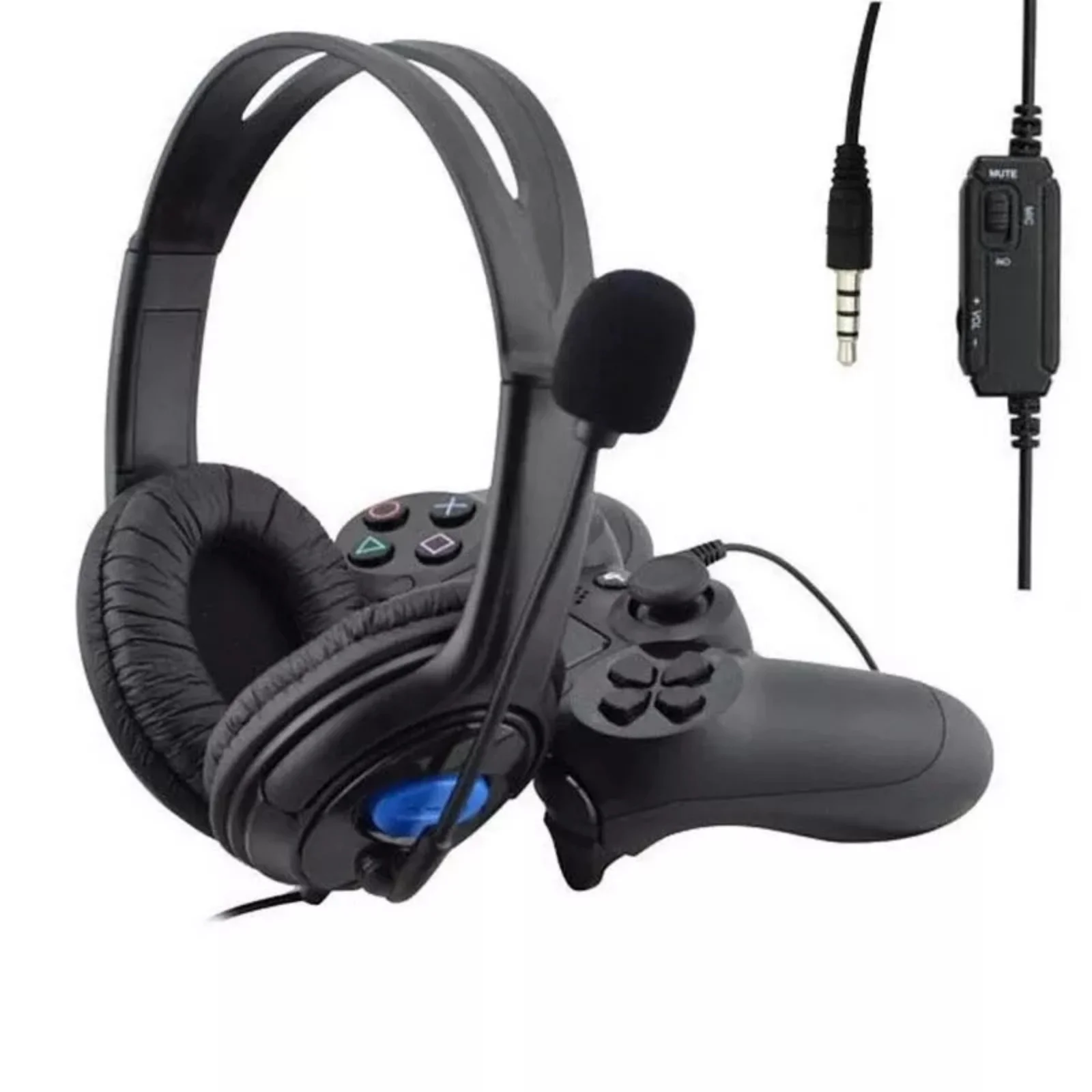 

Wired Stereo Bass Surround Gaming Headset for PS4 New Xbox One PC with Mic