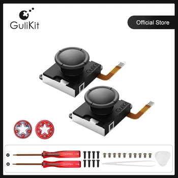 GuliKit Hall Sensing Joystick for JoyCon Replacement No Drifting Electromagnetic Stick/Switch for Nintendo Switch OLED Repair