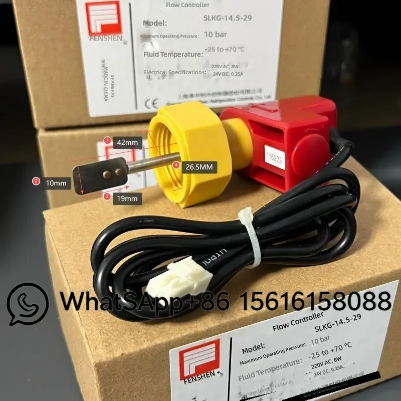 Original Fengshen Flowmeter for Midea Air Conditioning Air Energy Heat Pump Water Flow Switch DN20 SLKG-14.5-29