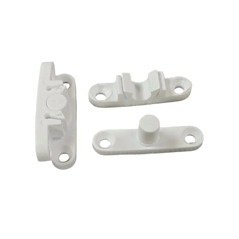 A72P Mosquito Net Latch Universal Fit, White Plastic, 2 Pcs Durable, Easy Installation For Windows And Doors