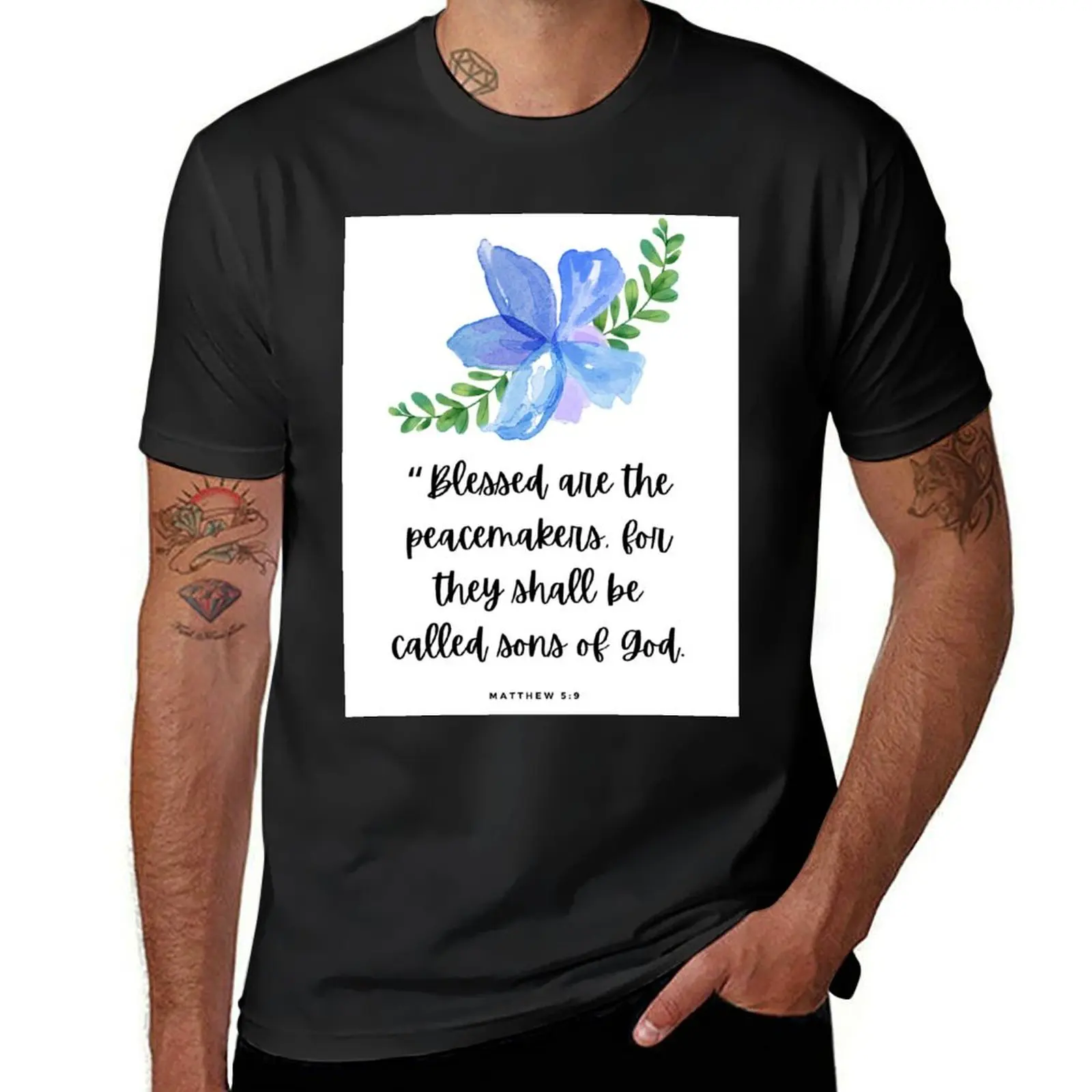 

Christian Merch -“Blessed are the peacemakers, for they shall be called sons of God. - Matthew 5:9 T-Shirt