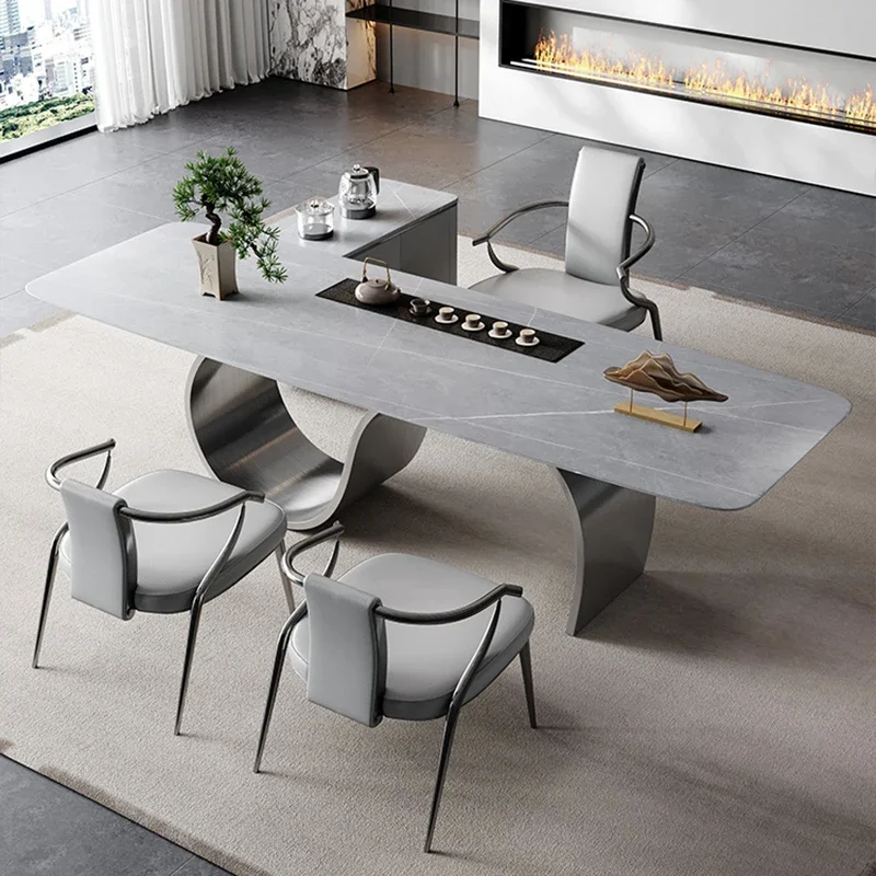 Luxury Gorgeous Dining Tables and Chair Simple Big Family Dinner Dining Table Large Household 테이블 Mesas De Comedor Furniture