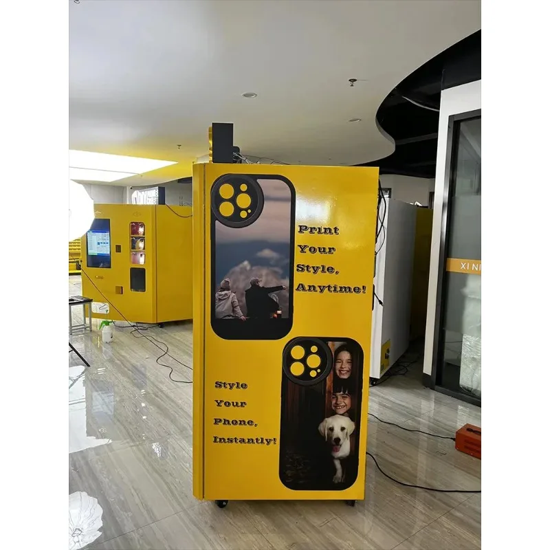 Impressora automática de moedas para celular, máquina de venda automática, capa personalizada para celular