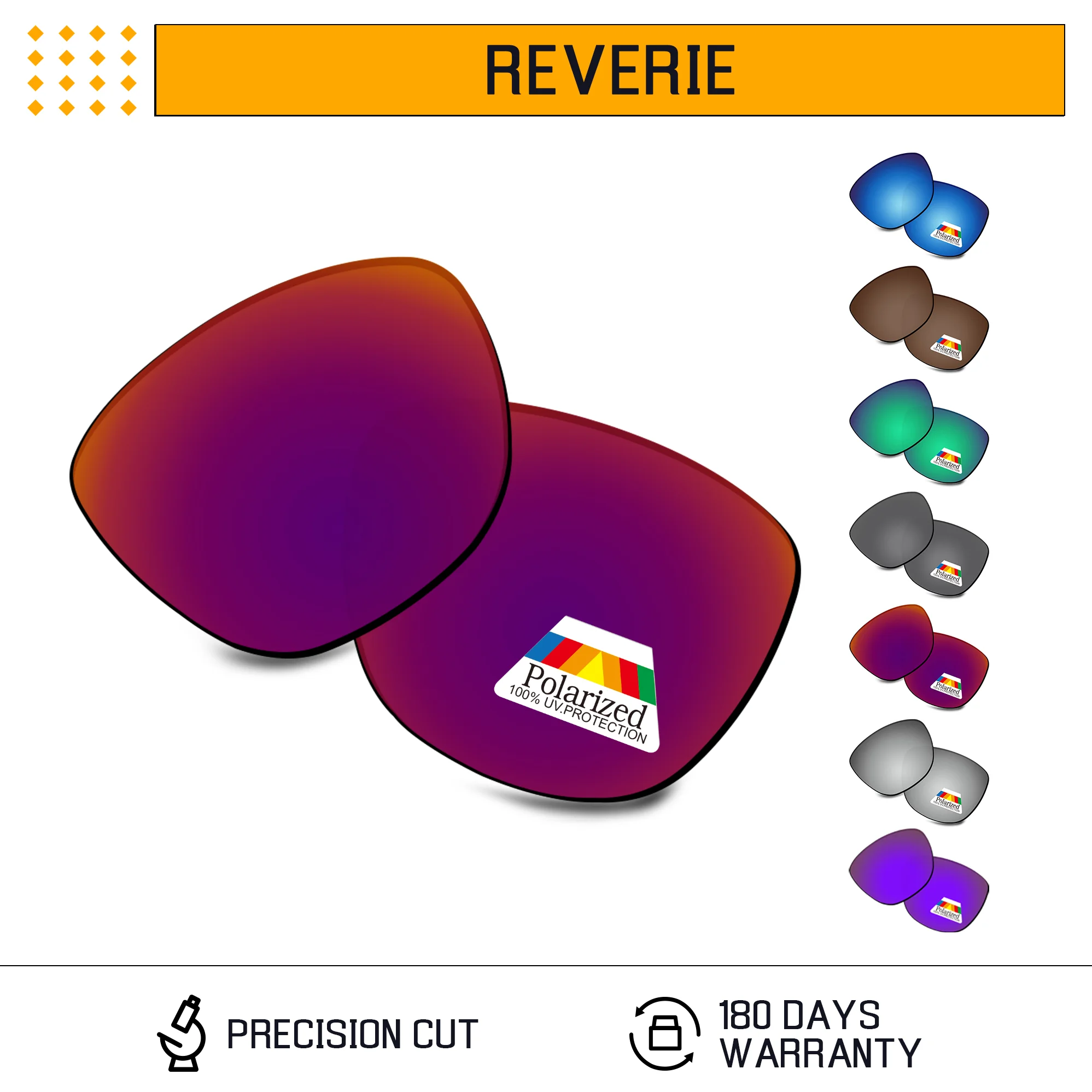 

Rarayvix Polarized Replacement Lenses UV400 Protective for Oakley Reverie OO9362 Sunglasses