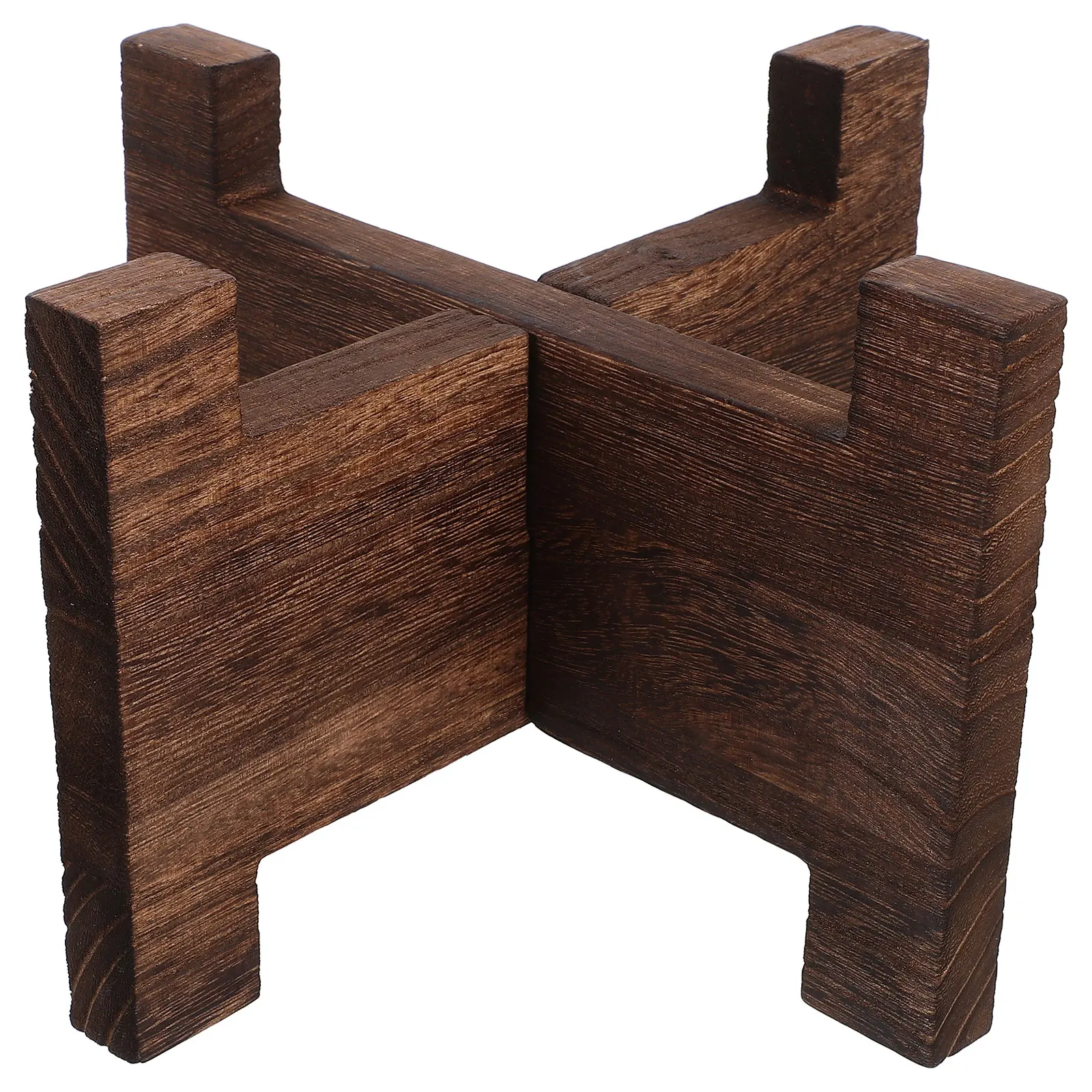 

15cm Wood for Bottle Vase Fish Tank Glass Bottle Home Decor Craft Display Stable Pedestal Wooden