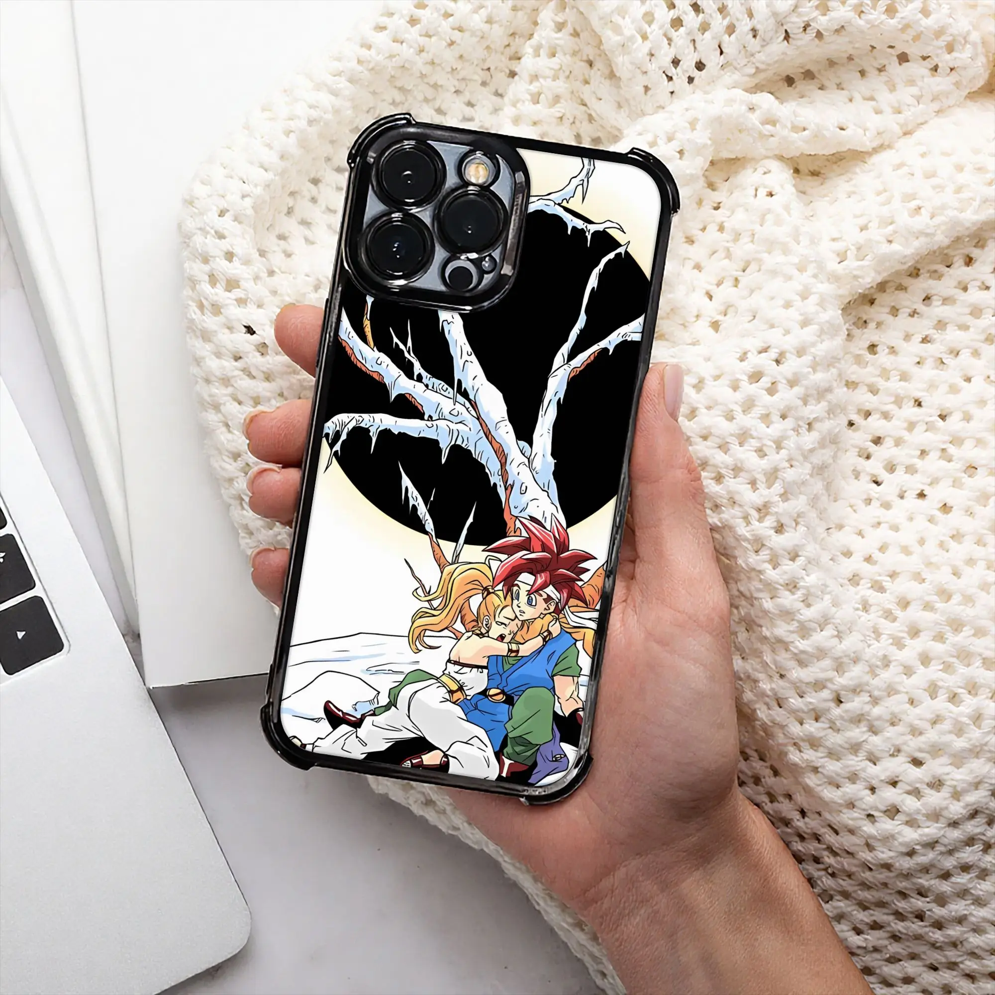 Coque de téléphone Revived C-Chrono Trigger avec procédé d'électroplaqué pour iPhone, différents modèles