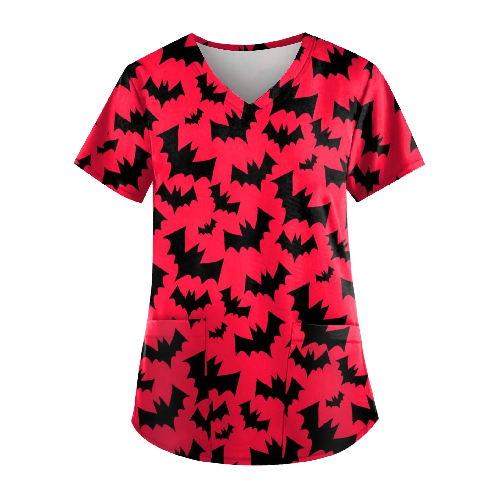 Halloween Bat Pattern T-Shirt Women 3d Print Short Sleeve Casual Top Trendy Festival Costume Party Clothing Halloween Themed - view 4
