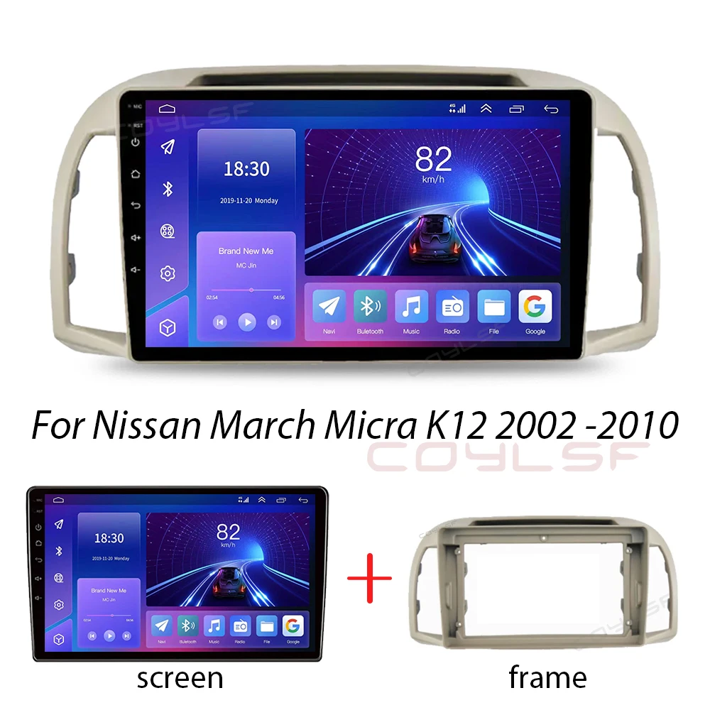 Android 13 Car For Nissan March Micra K12 2002 2003-2010 Auto Radio Multimedia Video Player Navigation Touchscreen Carplay 4G