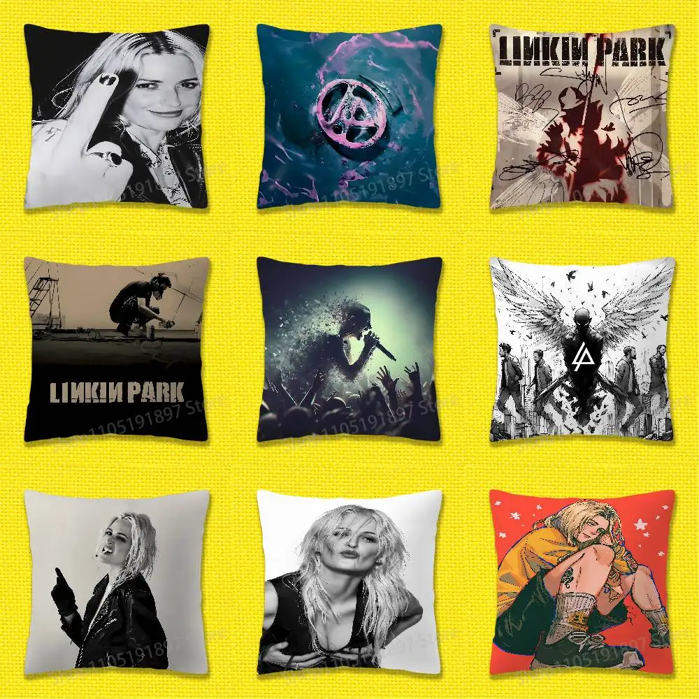 إميلي A-Armstrong L-Linkin P-Park رمي كيس وسادة ل 30x30 سنتيمتر 40x40 سنتيمتر 45x45 سنتيمتر 50x50 سنتيمتر 55x55 سنتيمتر مربع أريكة المخدة قذيفة #1