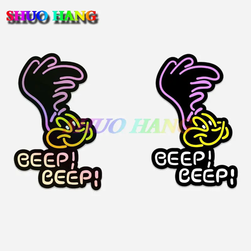 

Road Runner Holographic Sticker Beep Muscle Die-cut Car Racing Laptop Motorcycle Die-cut Helmet Boot Surfing Camping Vinyl Decal