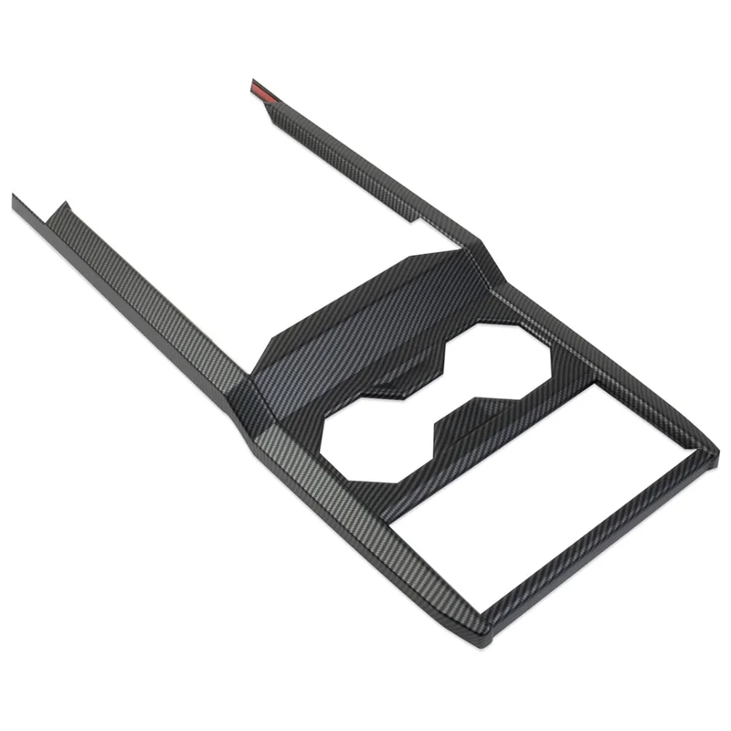 

Center Console Cup Holder Panel Trim In Matte Carbon Fiber For Tesla Cybertruck 2024 2025 Auto Accessories