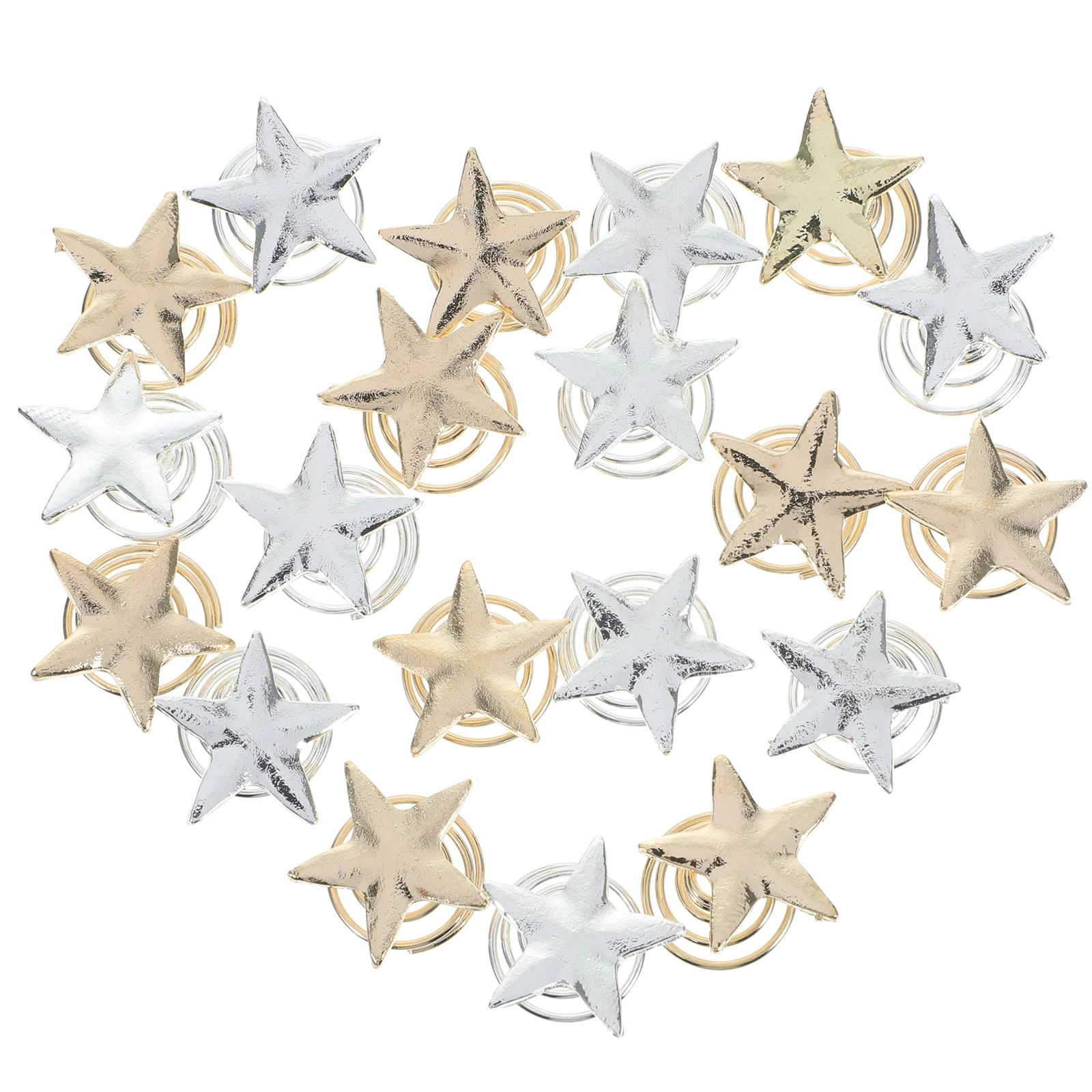 

20Pcs Star Shape Spiral Hairpins Elegant Women Hair Clips Secure Hold for Braids Buns Long Short Hair Bridal Party Prom