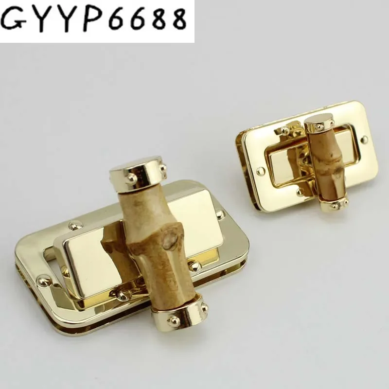 

Metal Bags Lock For DIY Handbag Shoulder Bag Purse Female Bag Buckle Twist Lock Bags Deduction Bamboo Lock Hardware Accessories