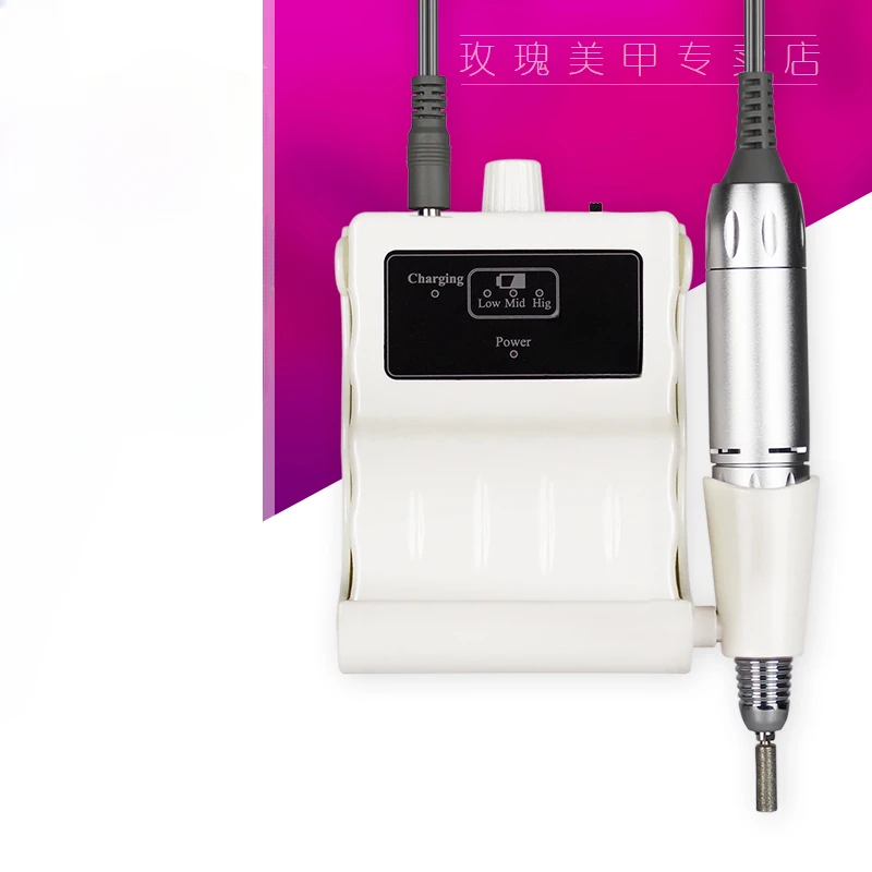 

Manicure charging portable polishing machine with 30000 rpm mini electric nail polishing machine for removing dead skin