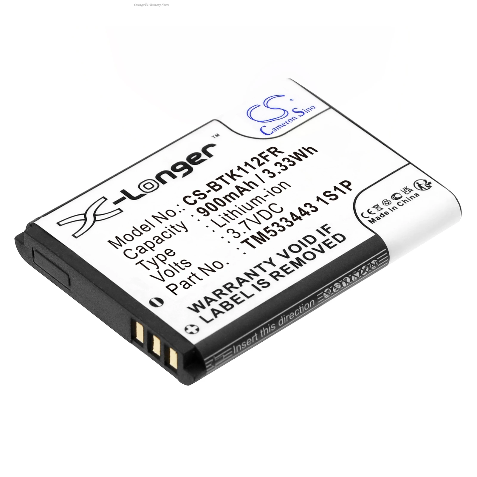 Replacement 3.7V 900mAh Battery for BLAUPUNKT BT Drive Free 111 112 211 311, For Flextone ECHO HD eR1, For Callstel BFX-300