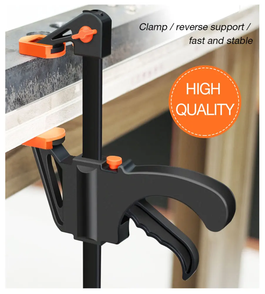 4-inch Woodworking  Clamp Quick-adjust Wood Clamps Quick Squeezer Clamps Set  Clamp Kit Dropship