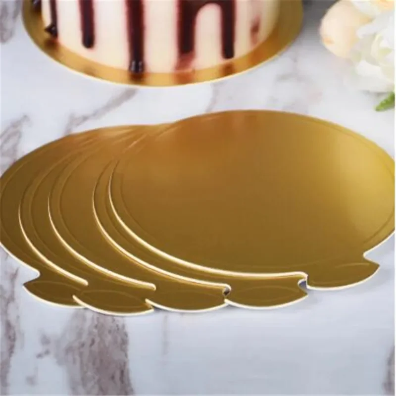 100PC Longde Cake Board Good Paper Cupcake Dessert Display Tray Card Board Bakken Cake Cardboard Pad Bakken Tool Silicone Mold