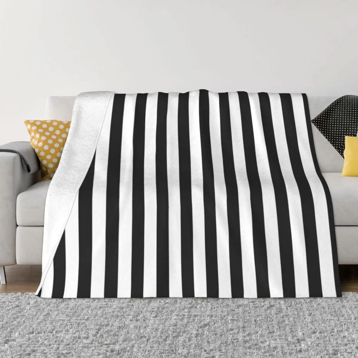 

black white stripes Throw Blanket heavy to sleep Tourist Decorative Sofas Loose Blankets