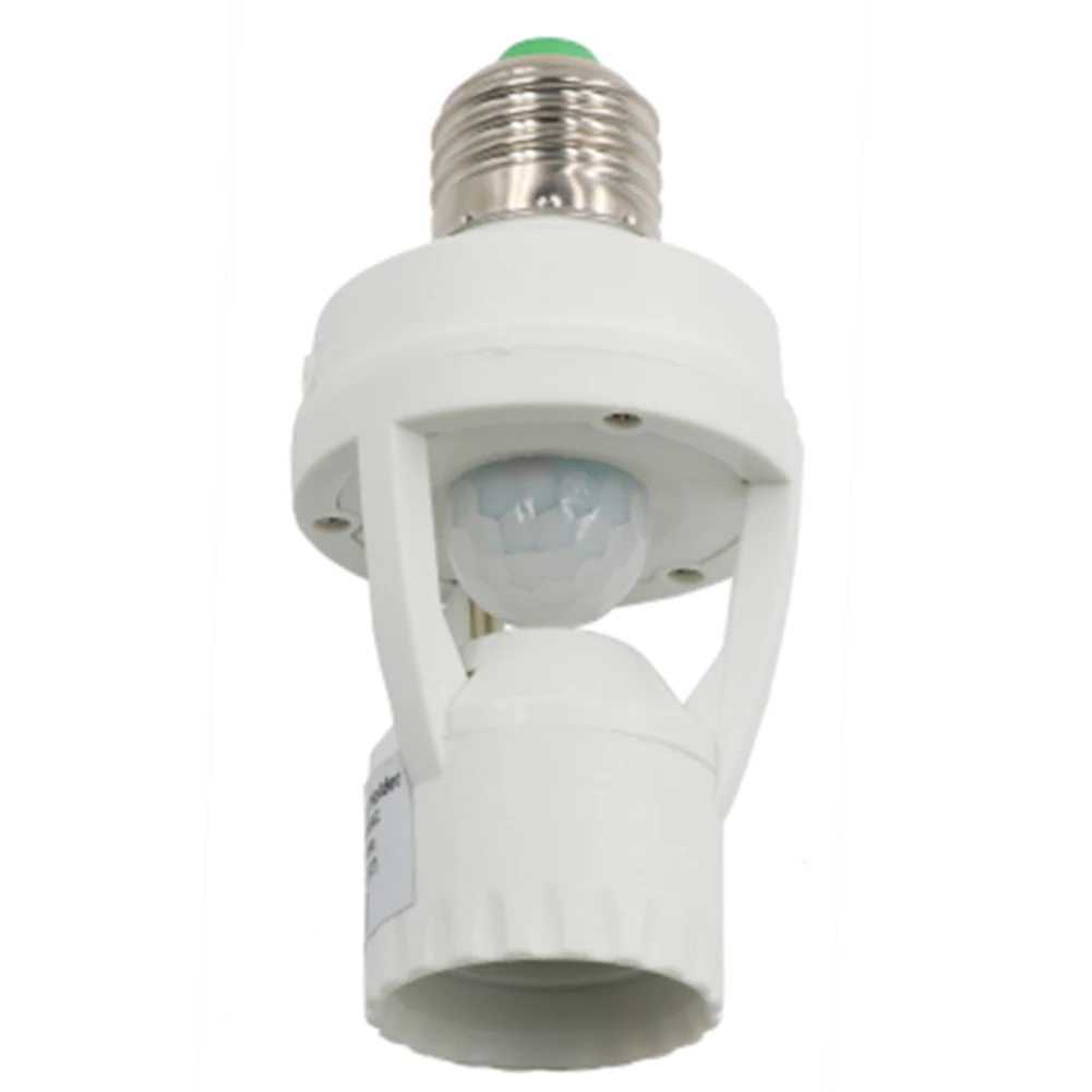Socket E27 Converter 110-240V Automatic Detection Of Human Body Lamp Base with PIR Motion Sensor Light Bulb