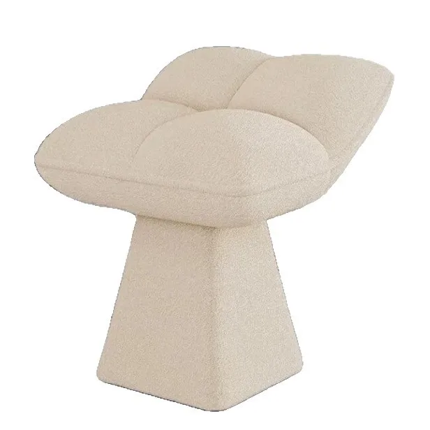 Swivel Makeup Chair with Backrest Light Luxury Vanity Stool for Bedroom Dressing Table Nail Salon