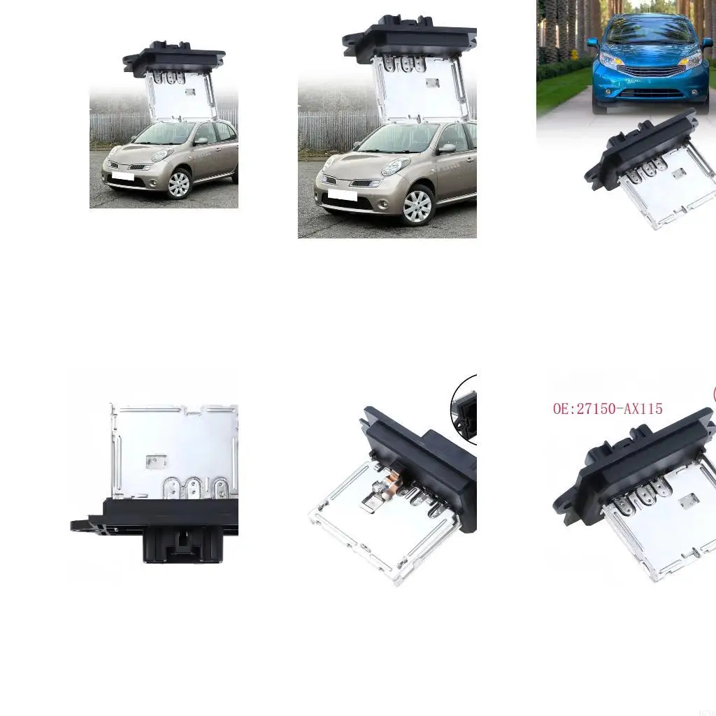 Heater Fan Resistor with Plastic Housing and Heat Sink, Ref 27150-AX115 27150-ED50A, for Selected Note Tiida Service D7YA