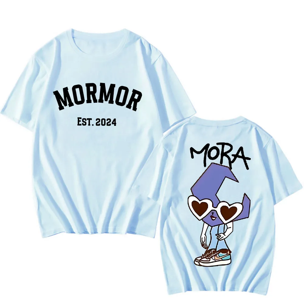 

Mora Merch 2024 Tour T-Shirt Cartoon Print Hip Hop Vintage Tee-shirt Short Sleeve Harajuku Cotton Tshirt Unisex Fashion Clothing