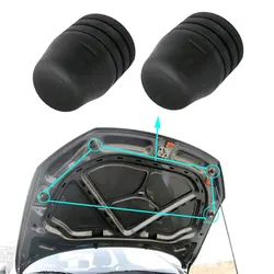 2pcs Rubber Car Bumper Hood Bonnet Lid Stop Buffers Tailgate Cushion Pier Replacement Car Accessories for Most VW & SKODA Models