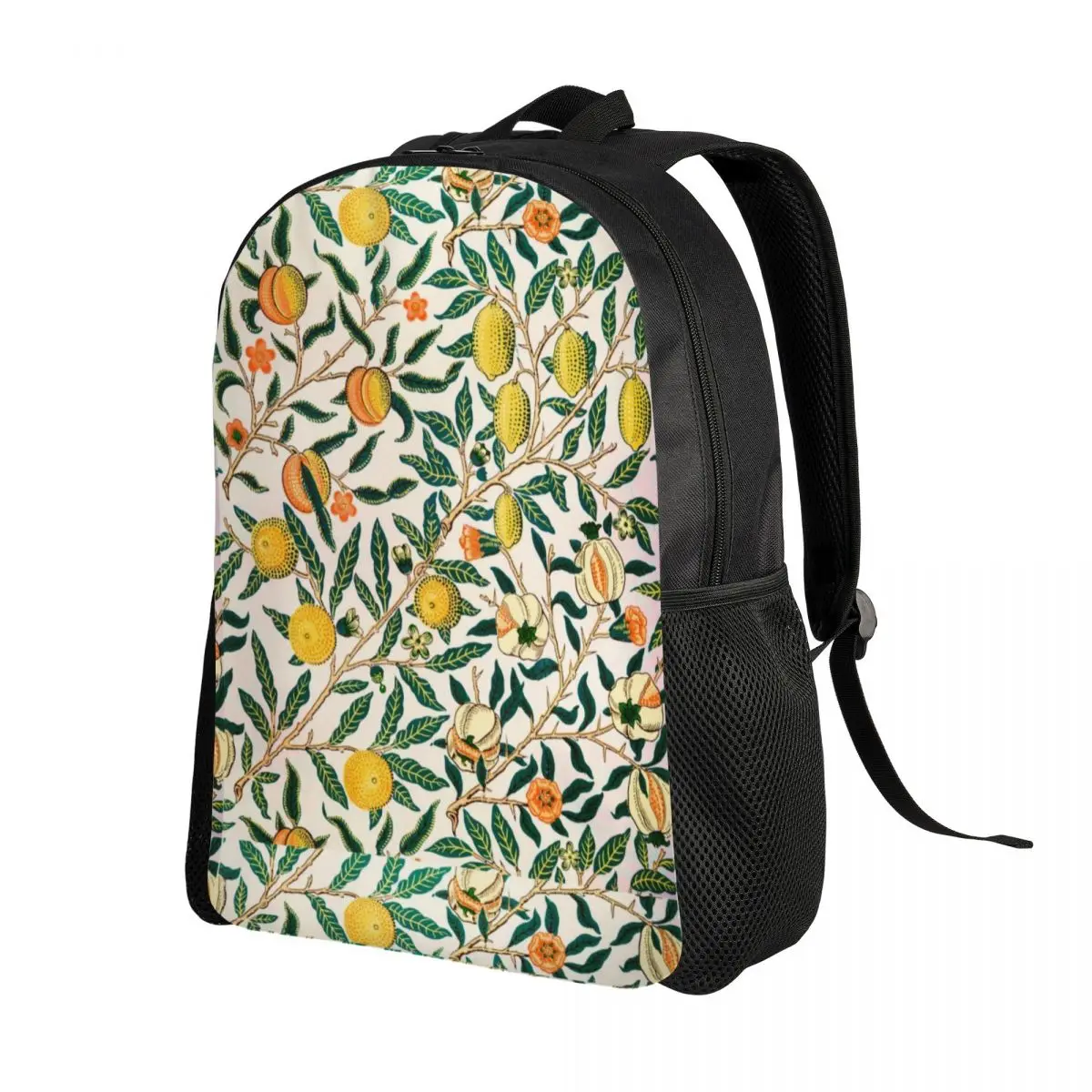 William Morris Pattern Fruits Travel Backpack Women Men School Laptop Bookbag Textile Pattern College Student Daypack Bags