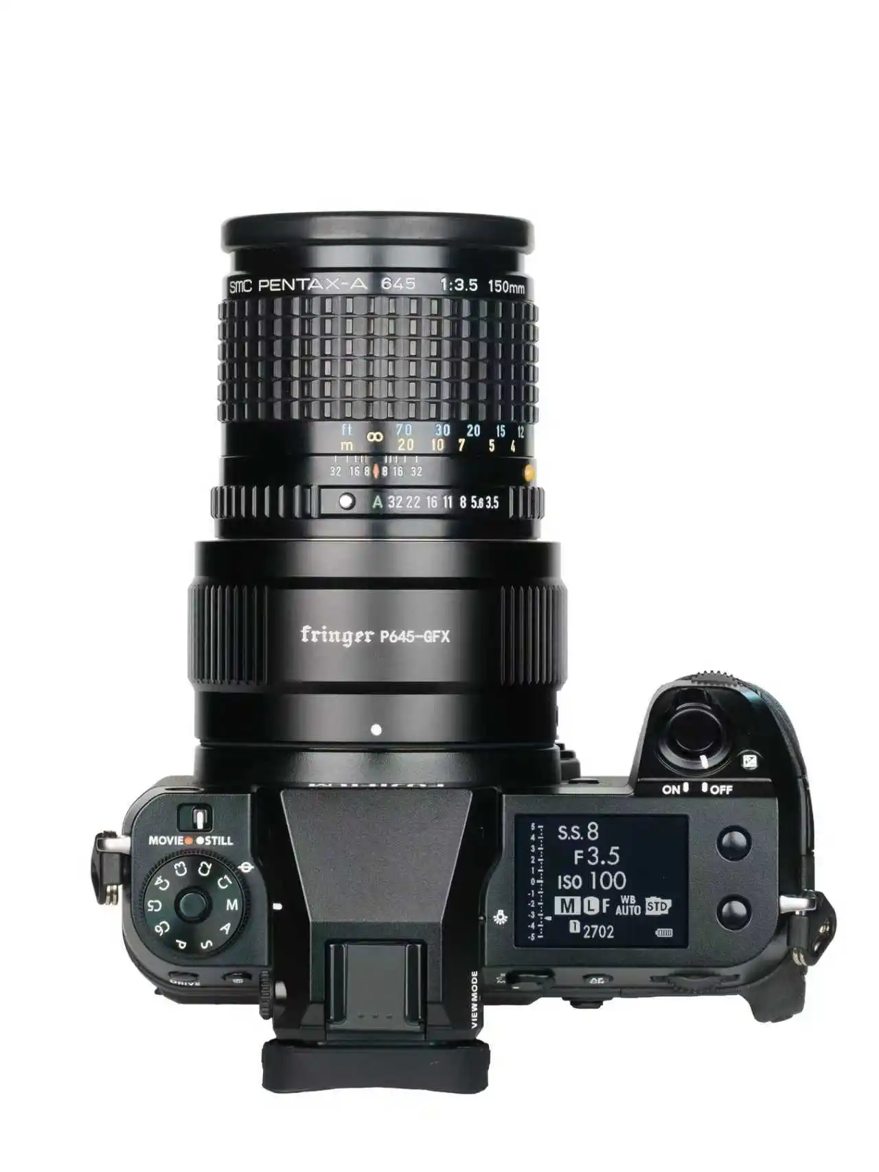 

2025 hot sale Pentax P645-GFX Lens Adpter P645-GFX for Pentax 645 to Fujifilm for GFX100 GFX100S GFX100 II GFX100S II GFX50S GFX