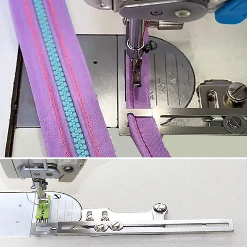 

Inserting Aid Zipper Seam Guide Insertion Strip Piping Binding Three-in-one Lace Webbing Industrial Sewing Machine Flat Car