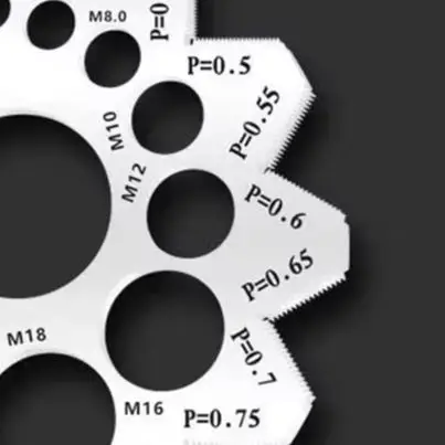 Metric And British Thread Pitch Gauge 304 Stainless Steel Screw Diameter Measuring Tool For Coarse Fine Threads Identification