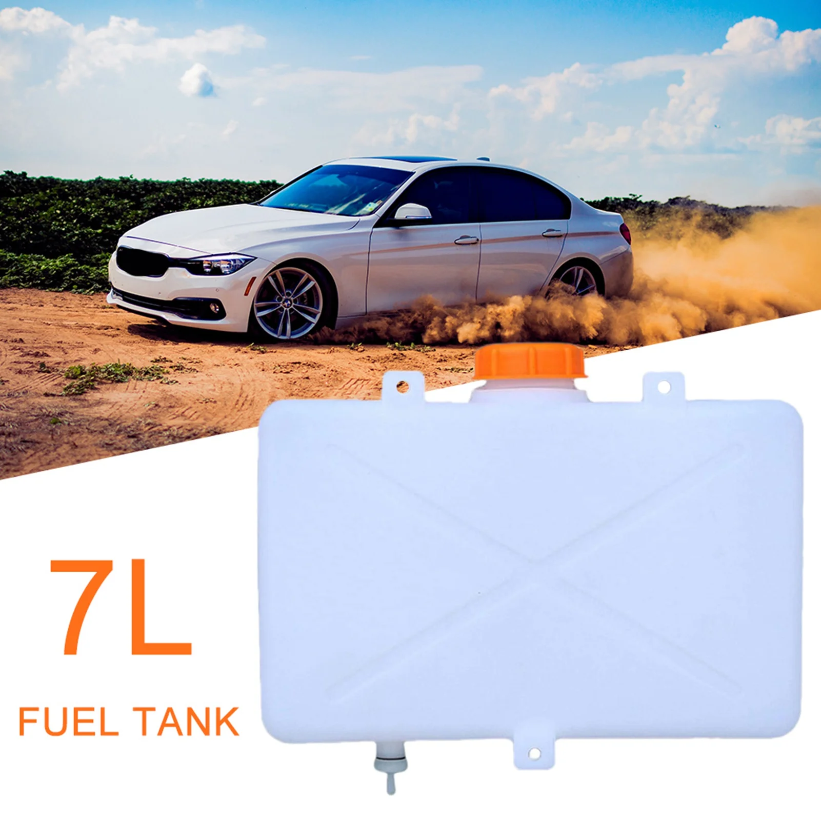 

7L Plastic Fuel Tank, 7L Fuel Tank Plastic Petrol Tank Water Tank for Boat Car Truck Parking Heater Accessories