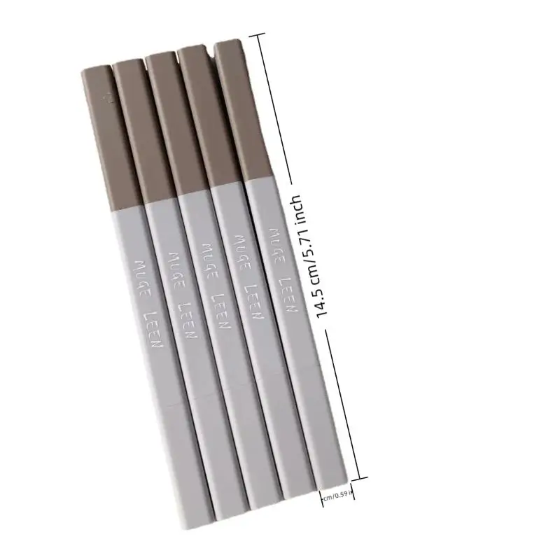 Lápis de sobrancelha ultrafino, cabeça dupla, longa duração, natural, à prova d'água, profissional, ferramenta de maquiagem