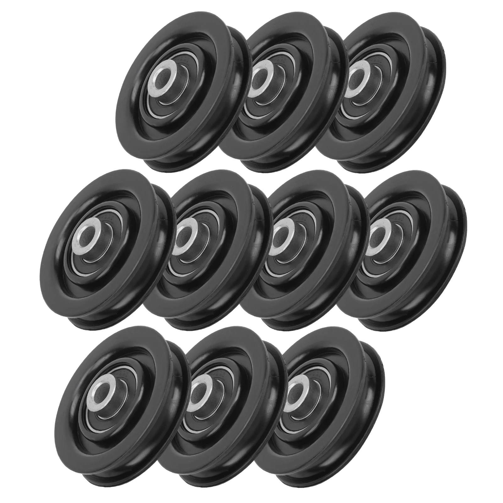 10pcs Nylon Iron Fitness Bearing Pulley Home Gym Attachments Exercise Strength Training Accessory 75mm