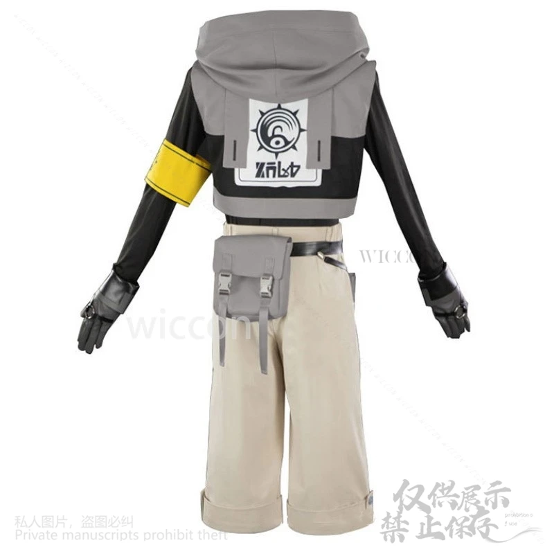 Rudo Anime nuevo GACHIAKUTA disfraz de Cosplay Y2K Punk Street Hot Punk manga chaqueta con capucha uniforme de moda pelucas Cos personalizado
