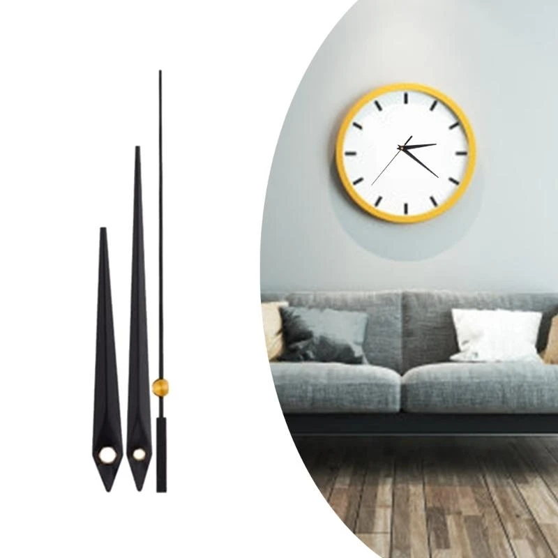 Precise Clock Hands Set with Minutes Hour Second Hand for Customized Timepieces