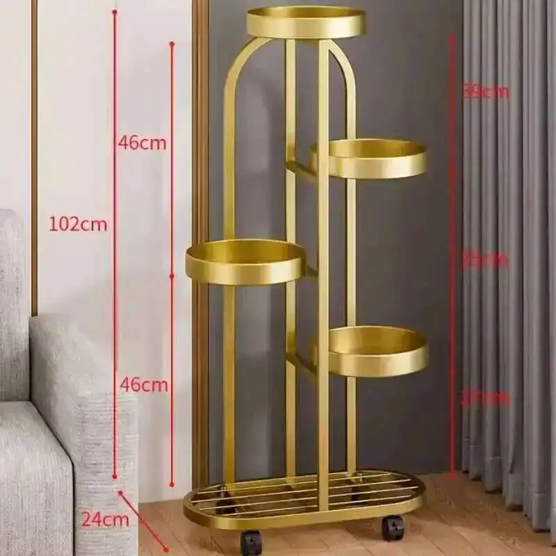 Living Minimalist Aesthetics Rack Room Flower Designer Flower Stand Light Luxury Fashion Decorations Porte Plantes Furniture