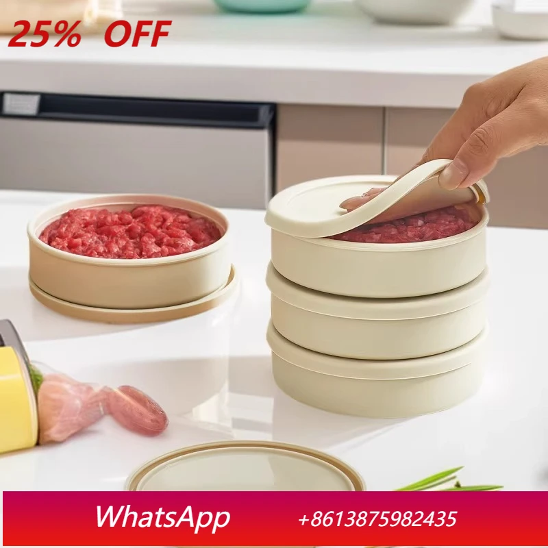

LTT silicone meat patty packing box food grade crisper microwave oven heating bento box
