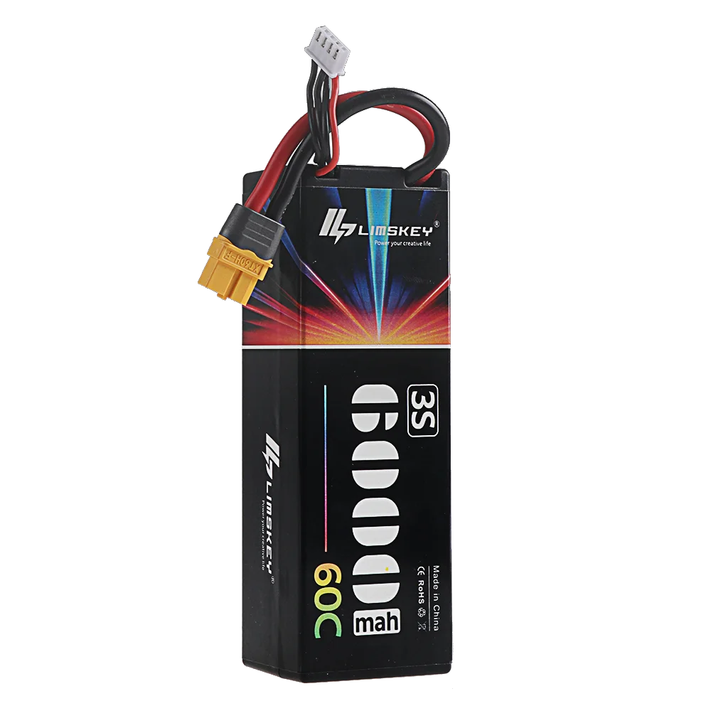 3S 60C 11.1V 6000mah Hardcase Lipo Battery RC Car Rechargeable Battery For FPV Drone Truck Tank RC Buggy Racing Hobby Parts
