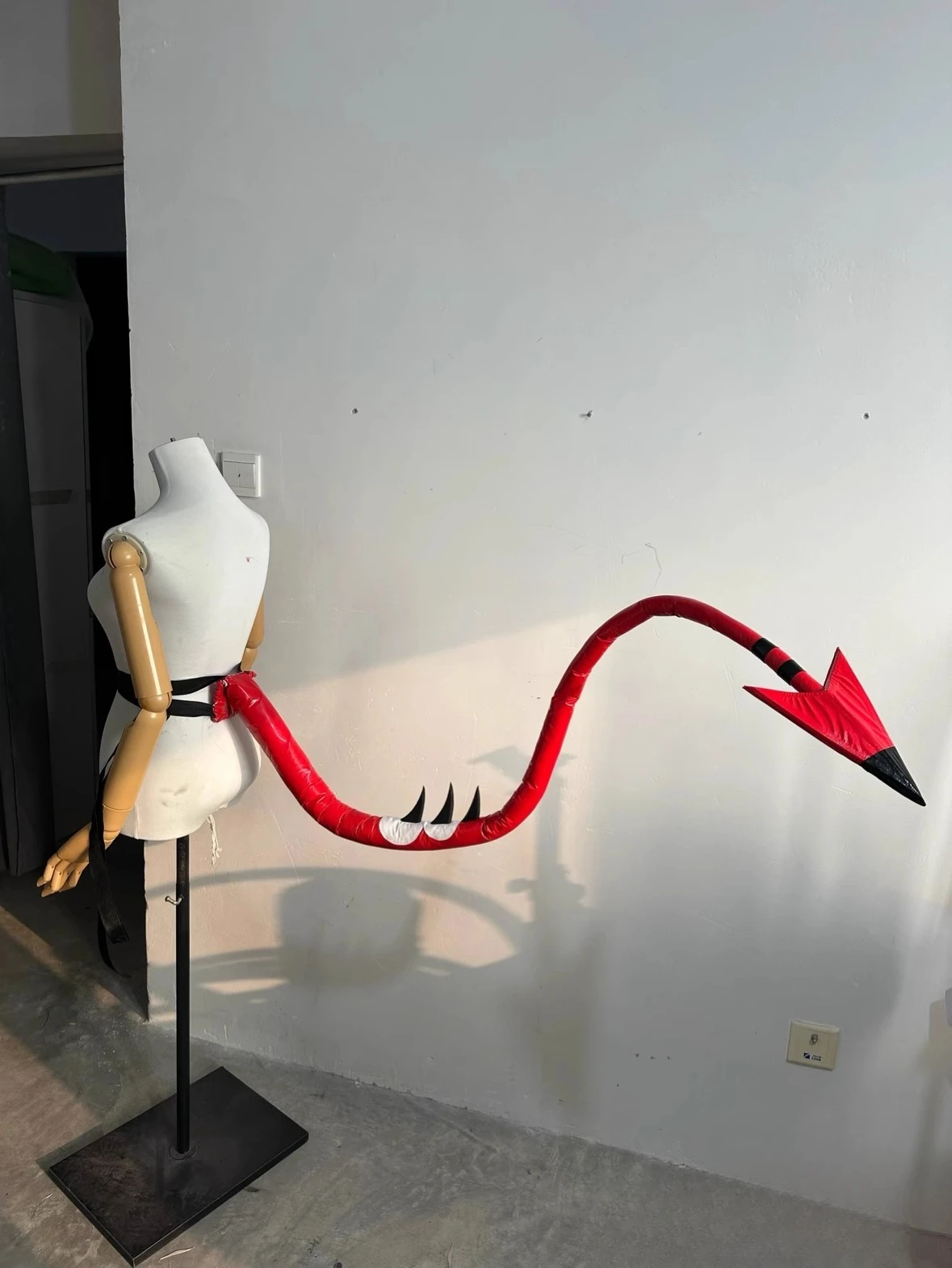 New Handmade Custom Devil Tail Role-playing Prop Accessories 1.5 Meters Long