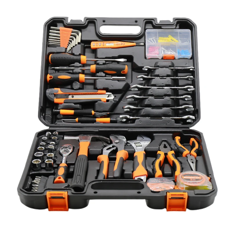 

High-quality Wholesale of Household Hardware Tool Set Electrician Repair Tool Box Multi-function Combination Tool Set