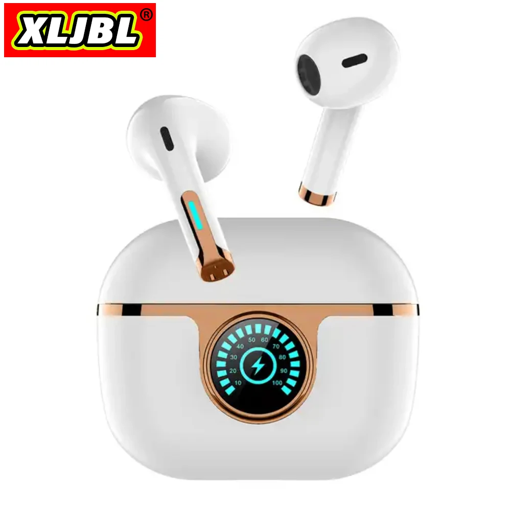 

XLJBL Air Buds 4 pro Wireless Earphone Bluetooth5.3 HiFi Headsets TWS ANC Music Headphones LED Display Sport Earbuds For iPhone