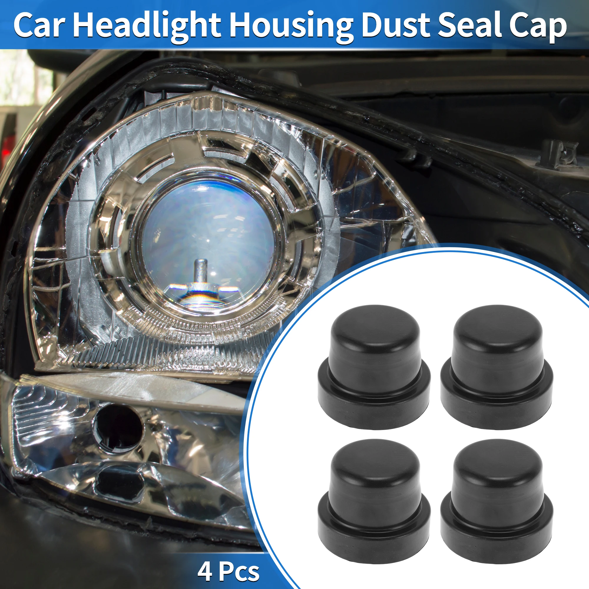 

UXCELL 76 мм пылезащитный чехол для фар автомобиля F13 резиновый корпус пылезащитный колпачок 4 шт.