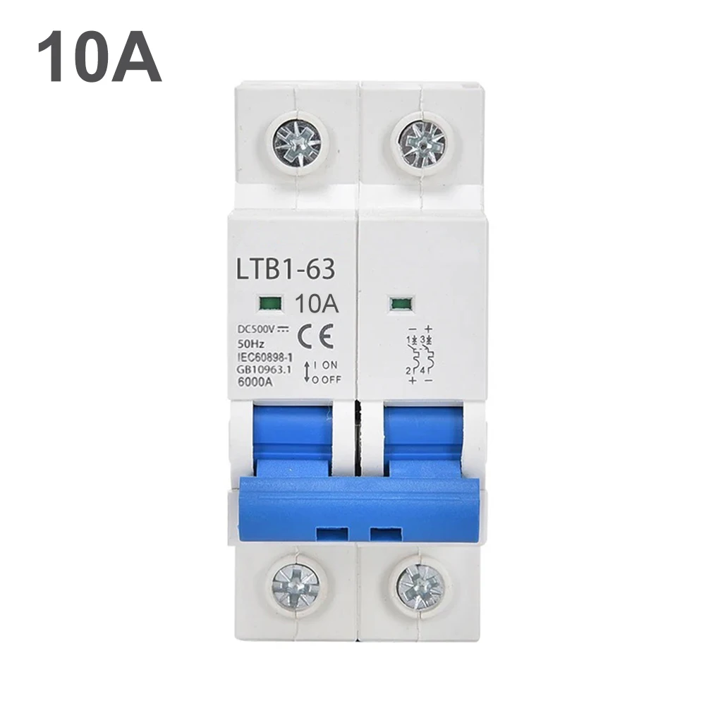 DC 1000V Circuit Breaker for Solar Energy Systems Overload Protection Switch Offering Rated Currents from 6A to 63A